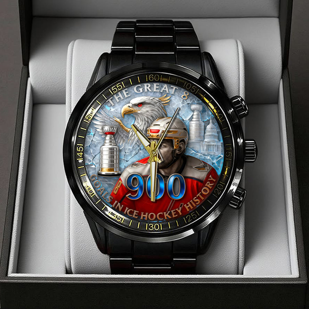 Alex Ovechkin x Washington Capitals Black Stainless Steel Watch – TANTN18405