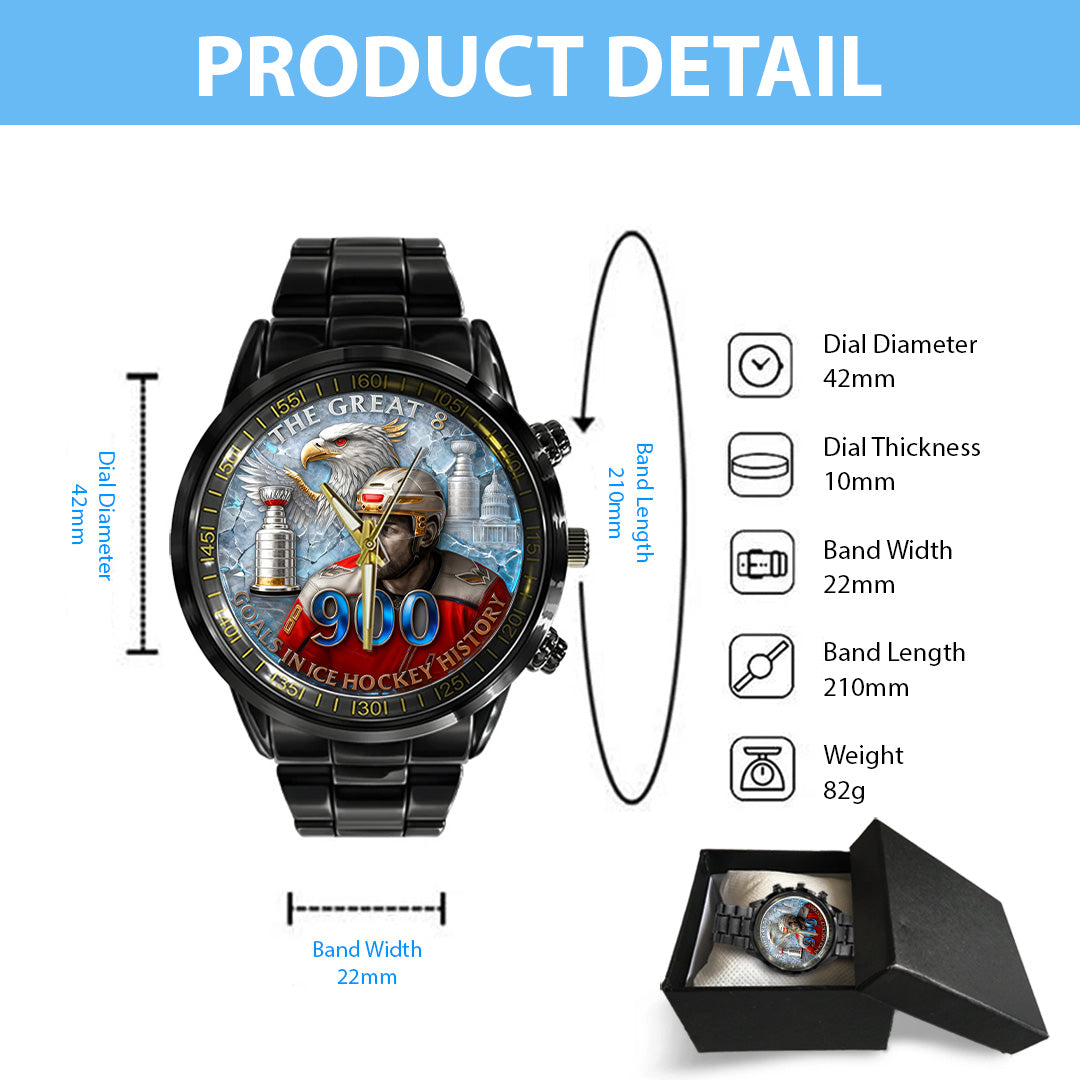 Alex Ovechkin x Washington Capitals Black Stainless Steel Watch – TANTN18405