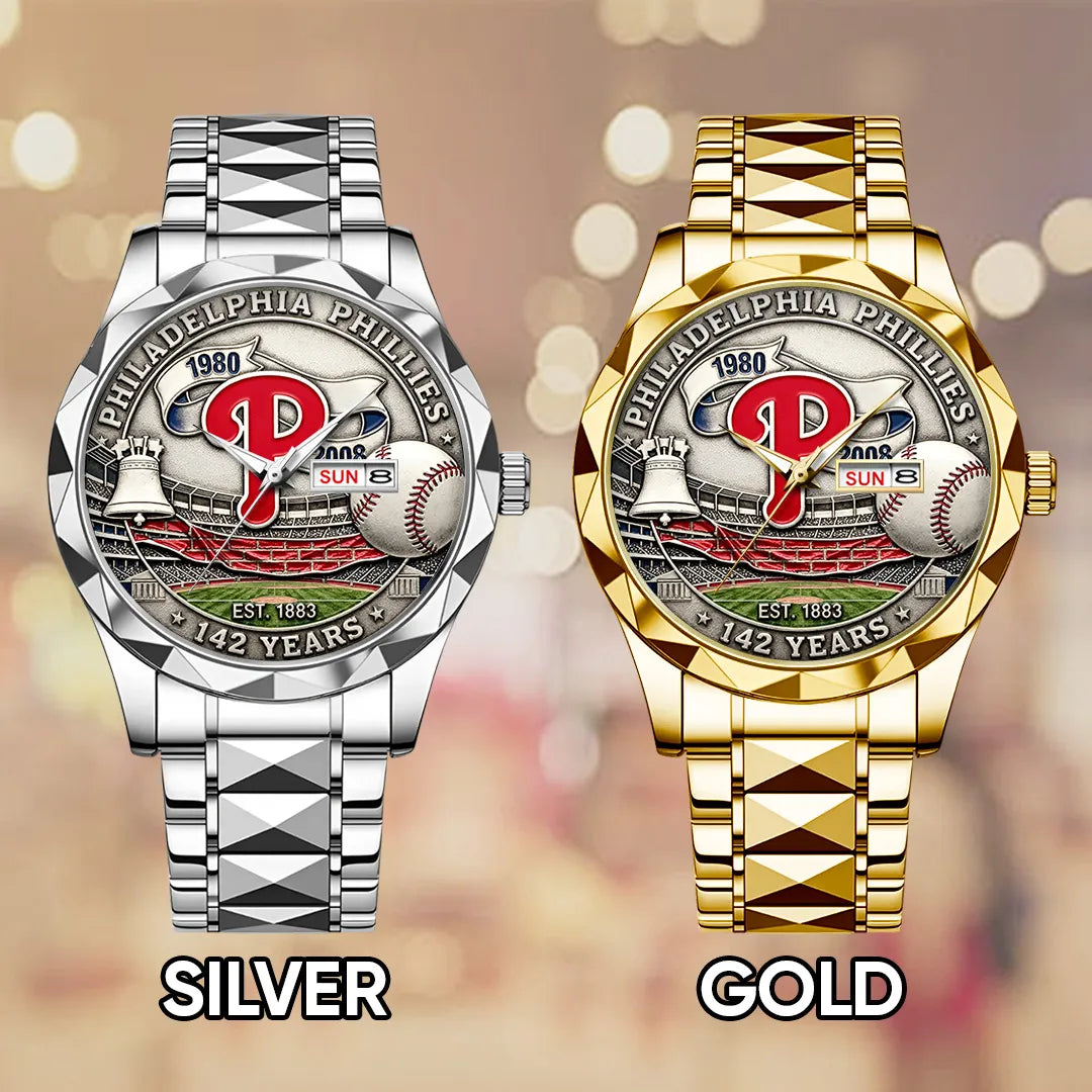 Philadelphia Phillies 142nd Anniversary Alloy Luxury Quartz Watch – TANTN18480
