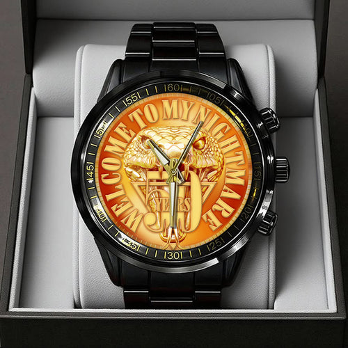 Alice Cooper Welcome to My Nightmare 50th Anniversary Black Stainless Steel Watch – TANTN18493
