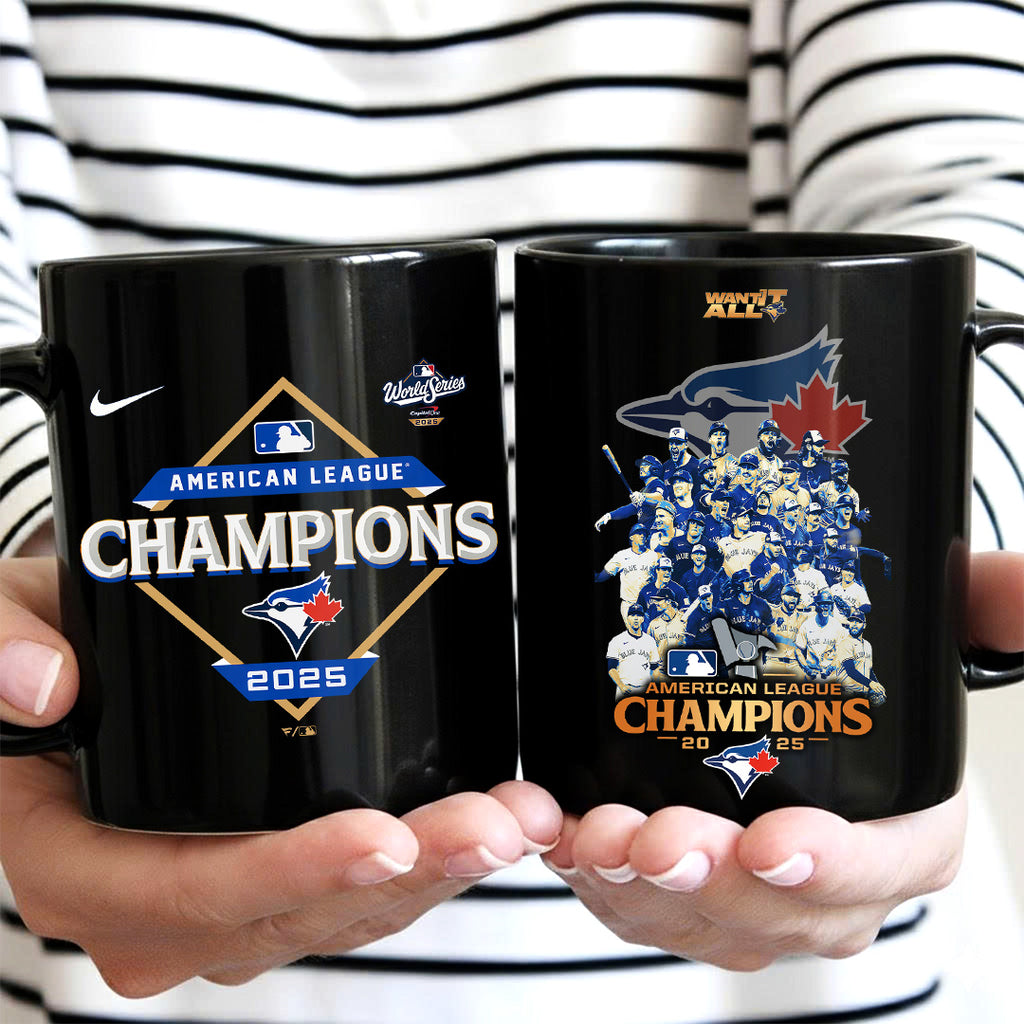 Toronto Blue Jays 2025 American League Champions Ceramic Mug – TANTN18508
