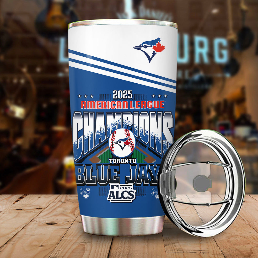 Toronto Blue Jays 2025 American League Champions Tumbler Cup – TANTN18579