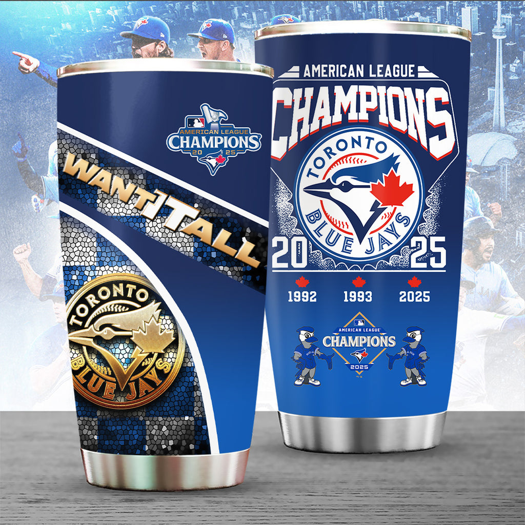 Toronto Blue Jays WinCraft 2025 American League Champions Tumbler Cup – TANTN18661
