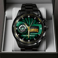 Saskatchewan Roughriders 2025 Grey Cup Champions Black Stainless Steel Watch – TANTN19016