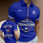 Toronto Blue Jays WinCraft 2025 American League Champions Zip Polo Shirt – TANTN19028