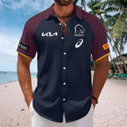 Brisbane Broncos Short Sleeve Button-Down Shirt – TANTN19033