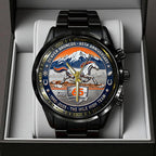 Denver Broncos 65th Anniversary Black Stainless Steel Watch – TANTN19415