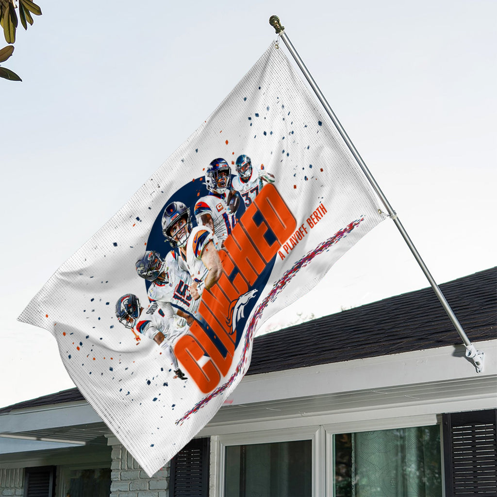 Denver Broncos 3D Double-side House Flag – TANTN19421