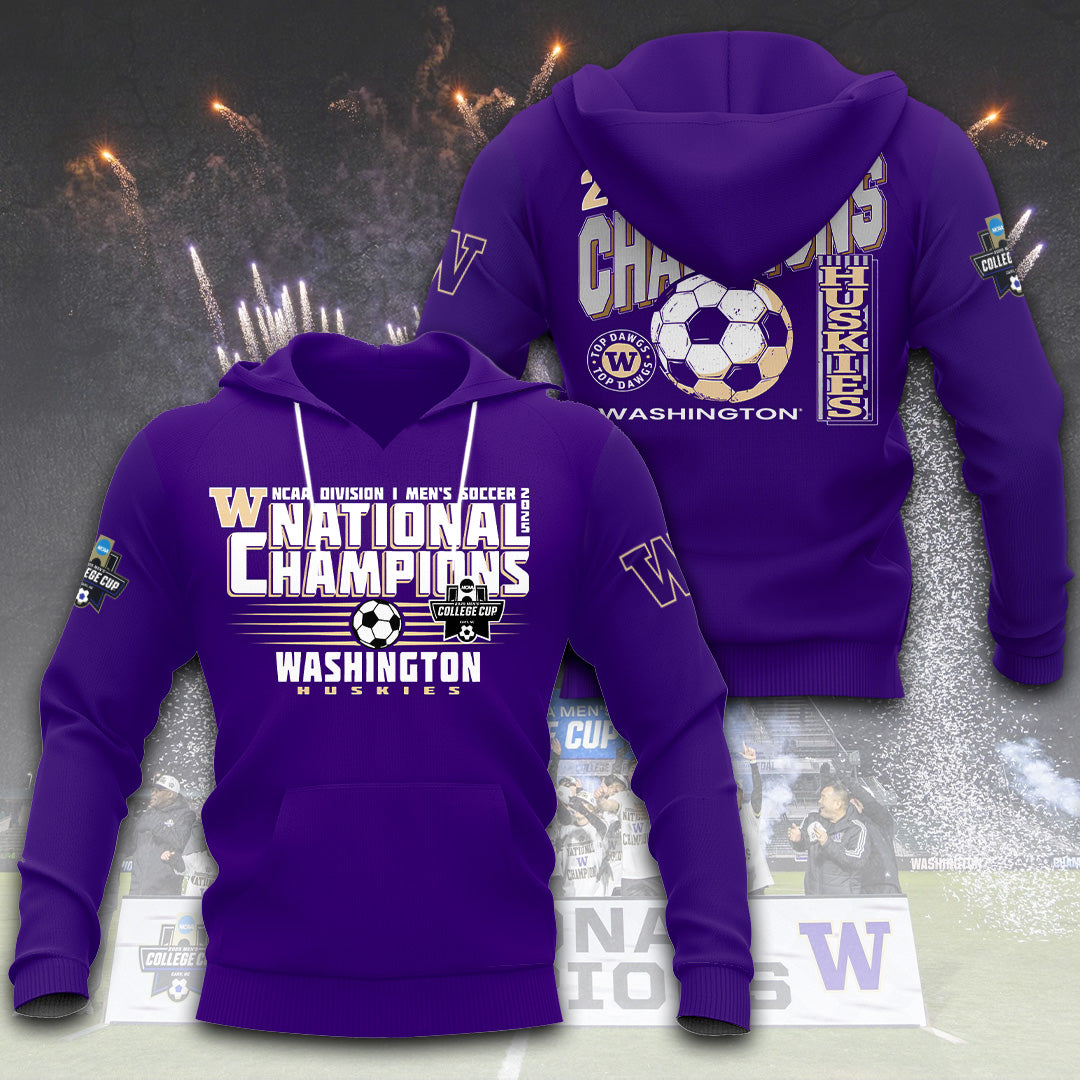 Washington Huskies Men's Soccer 3D Apparel – TANTN19437