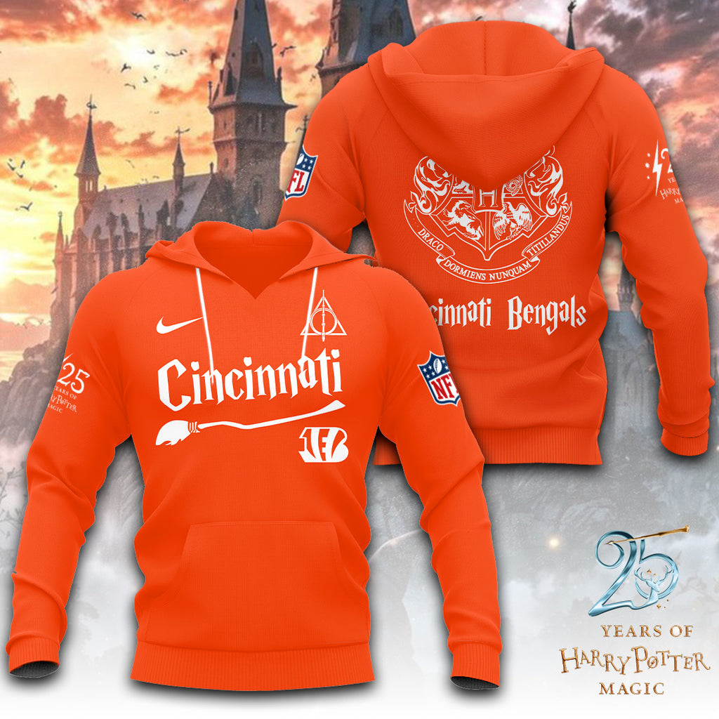 Cincinnati Bengals x Harry Potter 25 Years of Magic 3D Apparel – TANTN19523