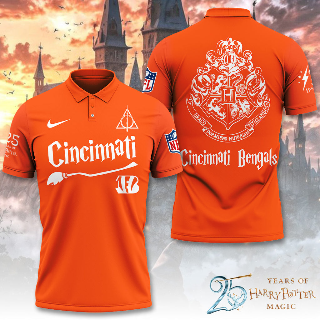 Cincinnati Bengals x Harry Potter 25 Years of Magic 3D Apparel – TANTN19523