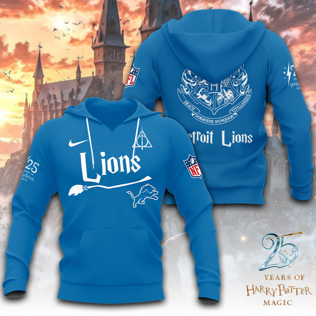 Detroit Lions x Harry Potter 25 Years of Magic 3D Apparel – TANTN19527
