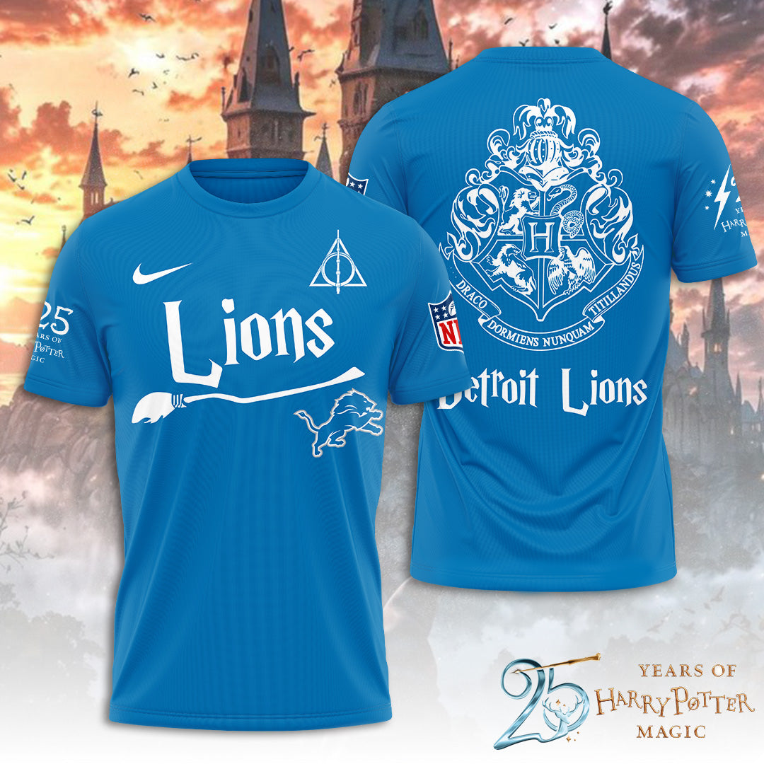 Detroit Lions x Harry Potter 25 Years of Magic 3D Apparel – TANTN19527