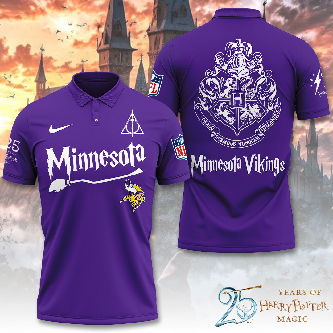 Minnesota Vikings x Harry Potter 25 Years of Magic 3D Apparel – TANTN19537