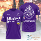 Minnesota Vikings x Harry Potter 25 Years of Magic 3D Apparel – TANTN19537
