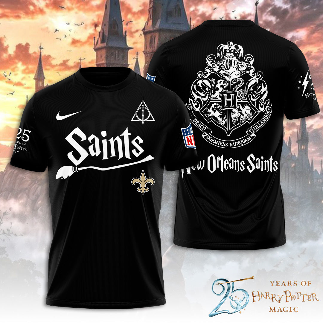 New Orleans Saints x Harry Potter 25 Years of Magic 3D Apparel – TANTN19539