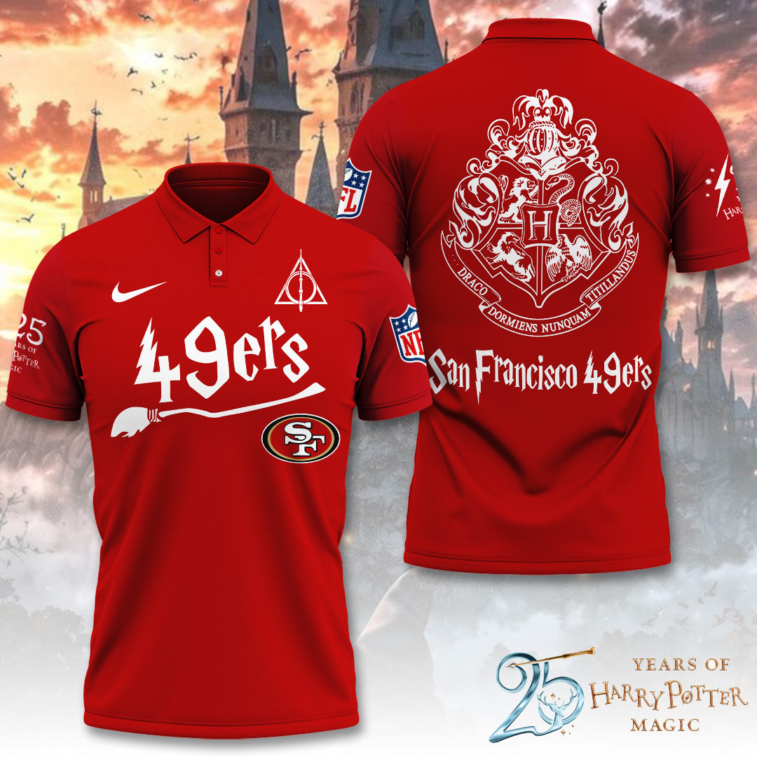 San Francisco 49ers x Harry Potter 25 Years of Magic 3D Apparel – TANTN19544
