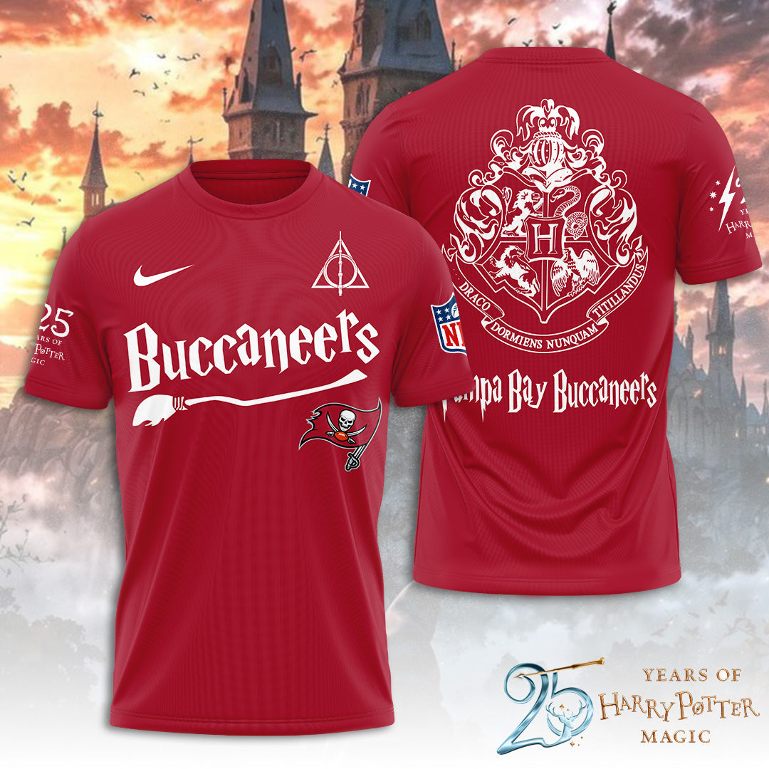 Tampa Bay Buccaneers x Harry Potter 25 Years of Magic 3D Apparel – TANTN19546