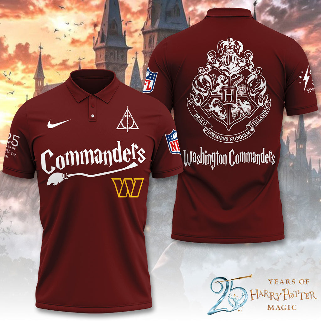 Washington Commanders x Harry Potter 25 Years of Magic 3D Apparel – TANTN19548