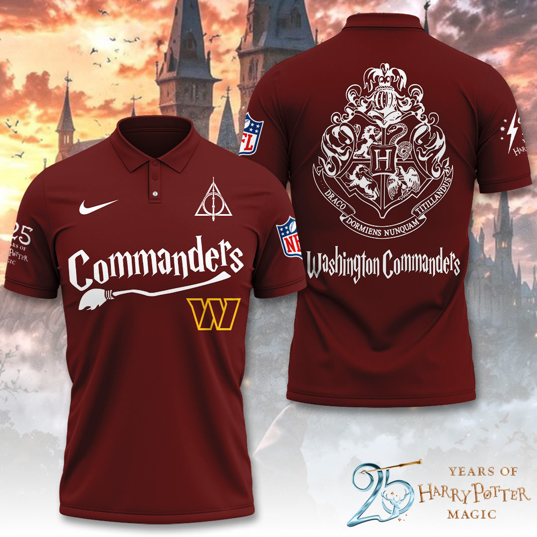 Washington Commanders x Harry Potter 25 Years of Magic 3D Apparel – TANTN19548