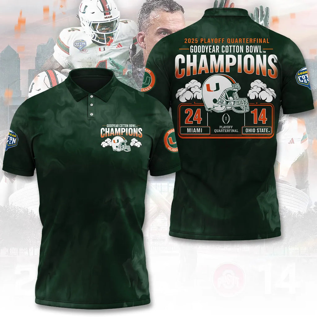 Miami Hurricanes Football 3D Apparel – TANTN19861