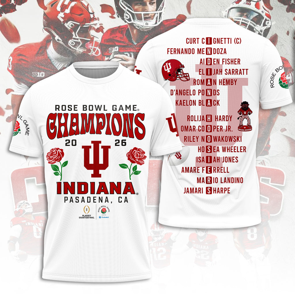 Indiana Hoosiers Football 3D Apparel – TANTN19864