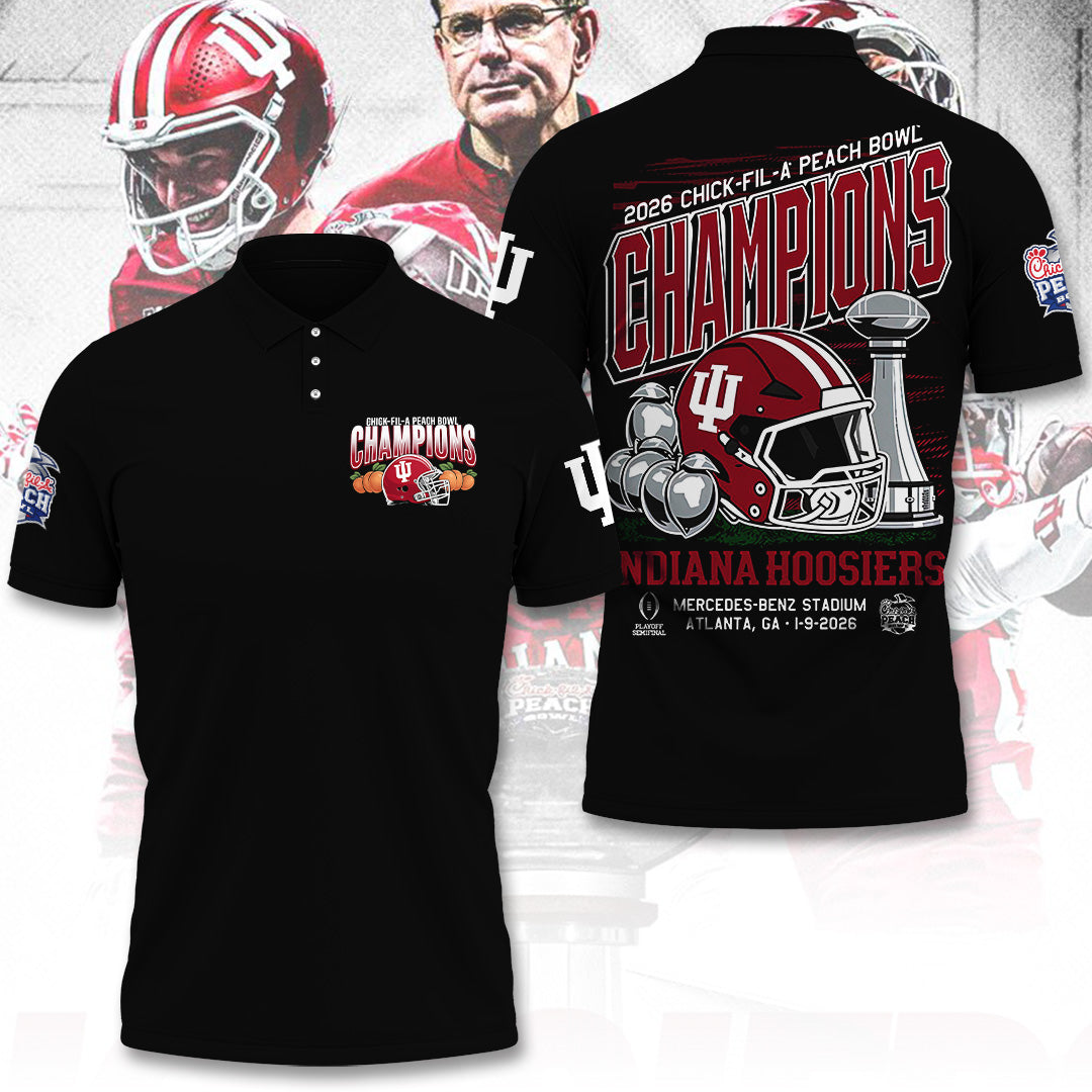 Indiana Hoosiers Football 2026 Peach Bowl Champions 3D Apparel – TANTN20136