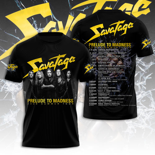 Savatage 2026 Summer Tour 3D Apparel – TANTN20255