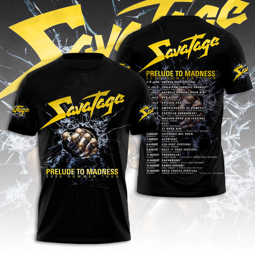 Savatage 2026 Summer Tour 3D Apparel – TANTN20256