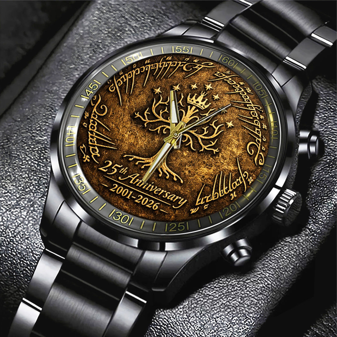 The Lord of the Rings 25th Anniversary Black Stainless Steel Watch – TANTN20363
