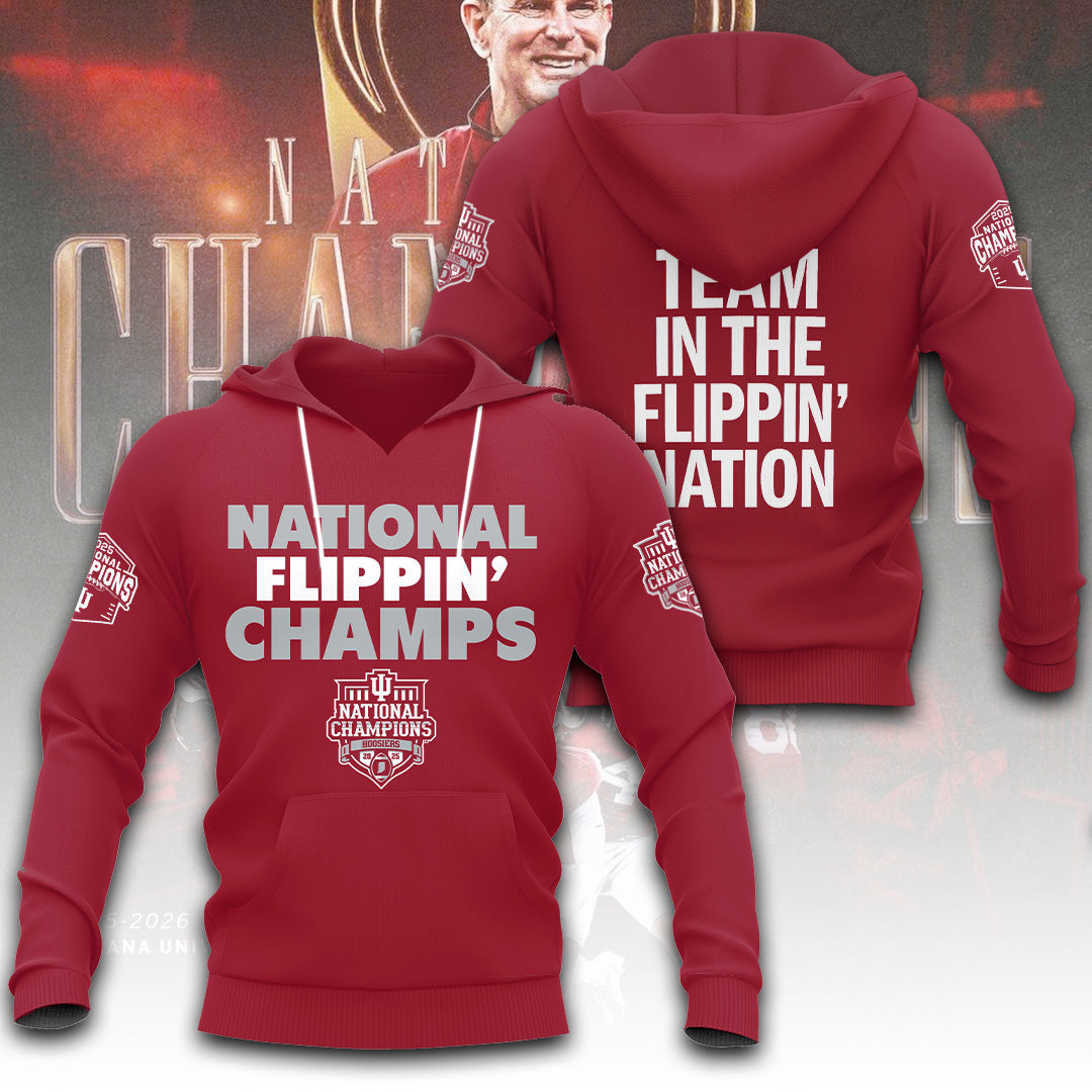 Indiana Hoosiers Football 2025 National Champions 3D Apparel – TANTN20451
