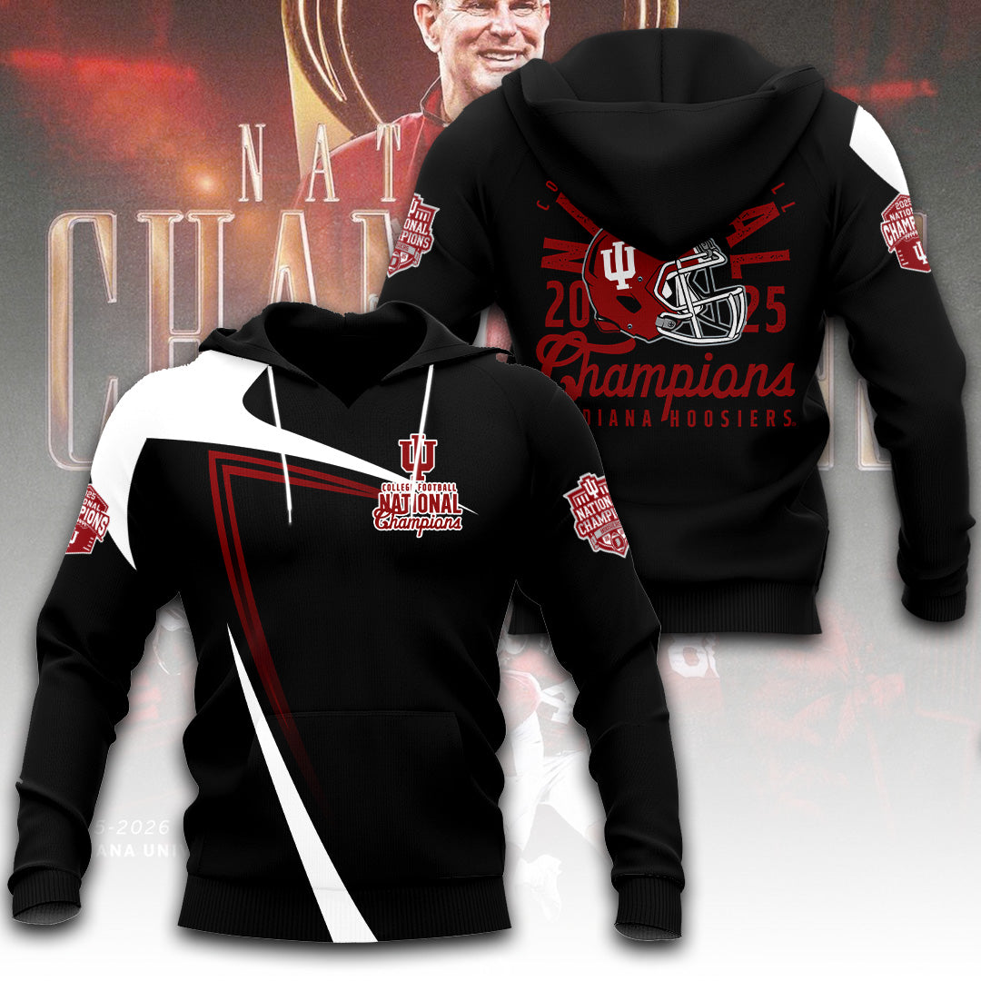 Indiana Hoosiers Football 2025 National Champions 3D Apparel – TANTN20454