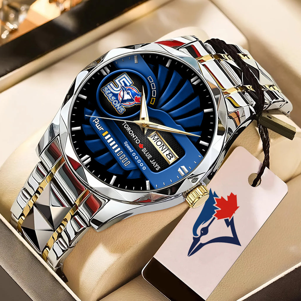 Toronto Blue Jays 50th Anniversary Alloy Luxury Quartz Watch – TANTN20543