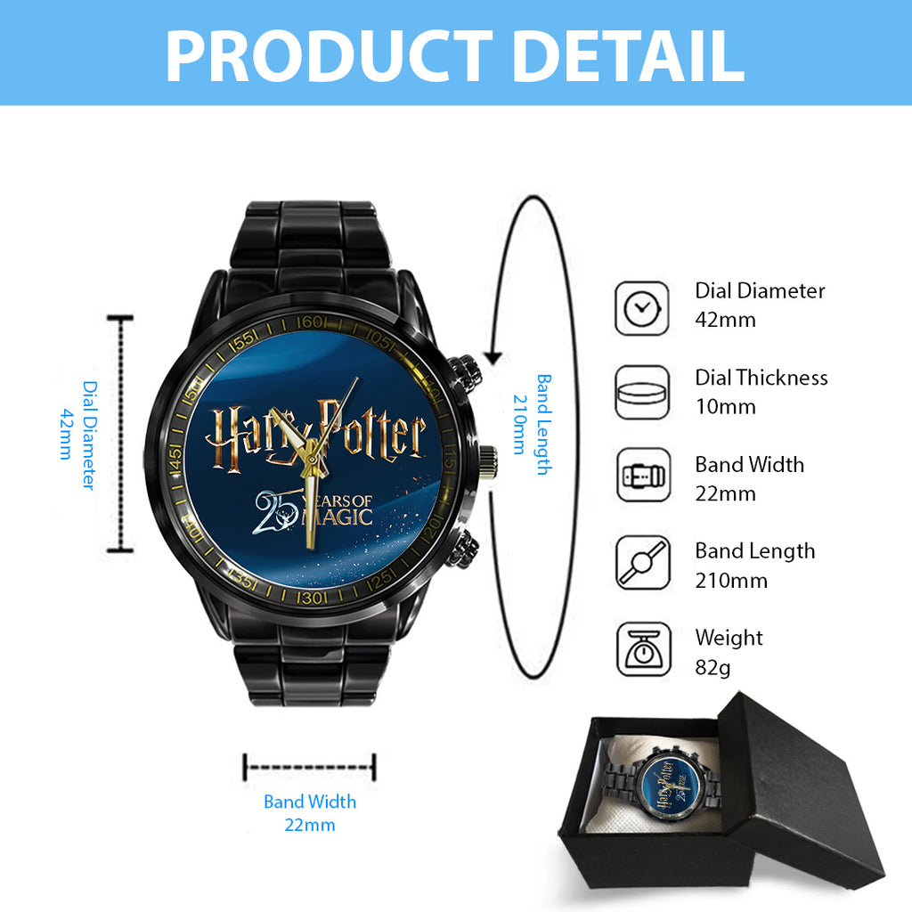 Harry Potter 25th Anniversary 2026 Black Stainless Steel Watch – TANTN20550