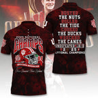 Indiana Hoosiers Football 2025 National Champions 3D Apparel – TANTN20575