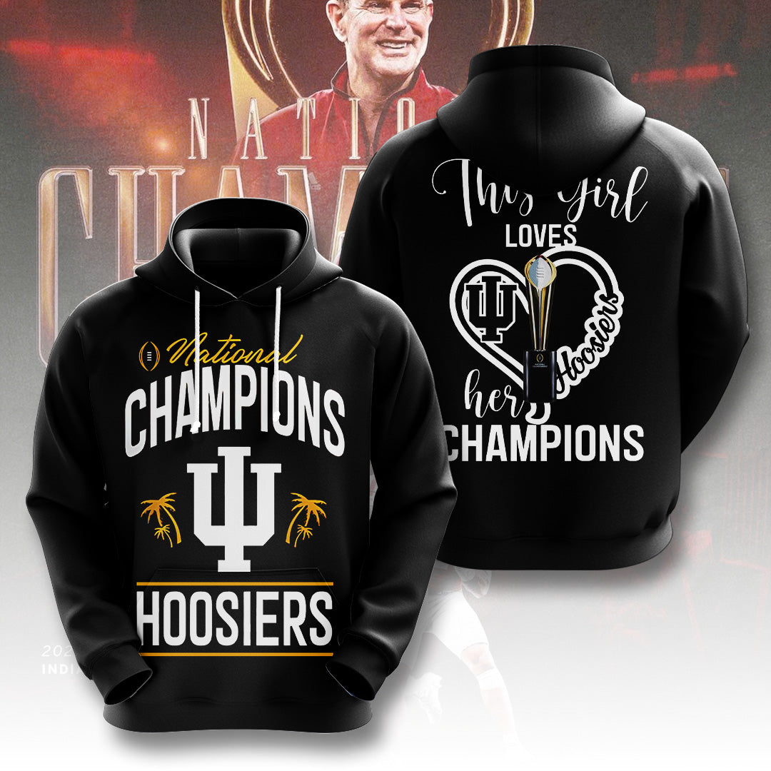 Indiana Hoosiers Football 2025 National Champions 3D Apparel – TANTN20581