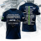 Seattle Seahawks 2025 NFC Champions 3D Apparel – TANTN20656