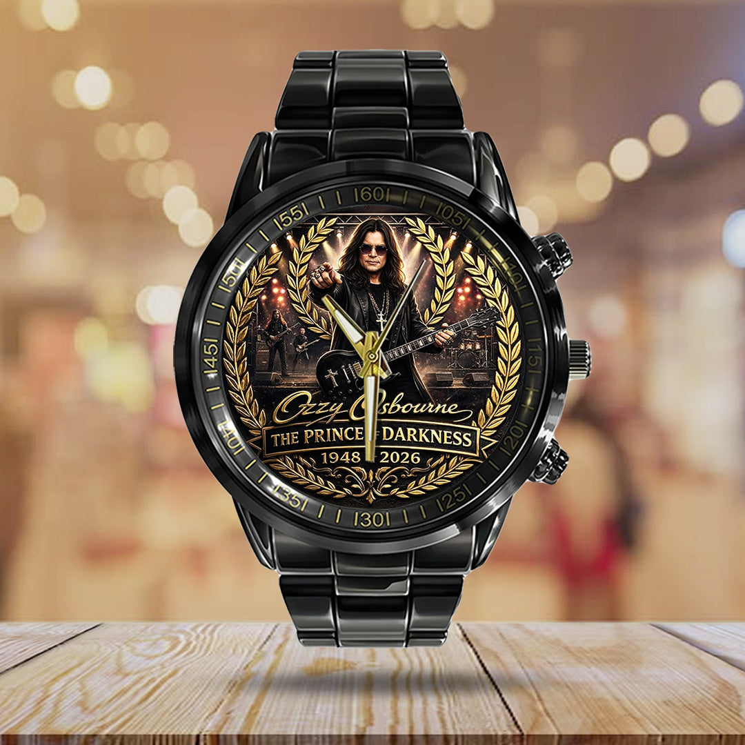 Ozzy Osbourne Black Stainless Steel Watch – TANTN20689