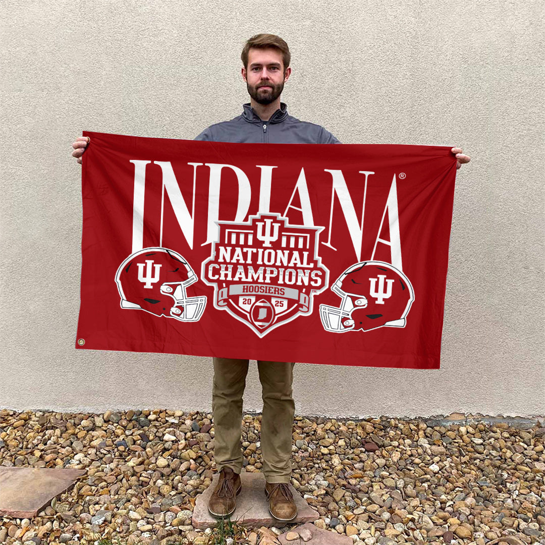 Indiana Hoosiers Football 2025 National Champions 3D Double-side House Flag – TANTN20734