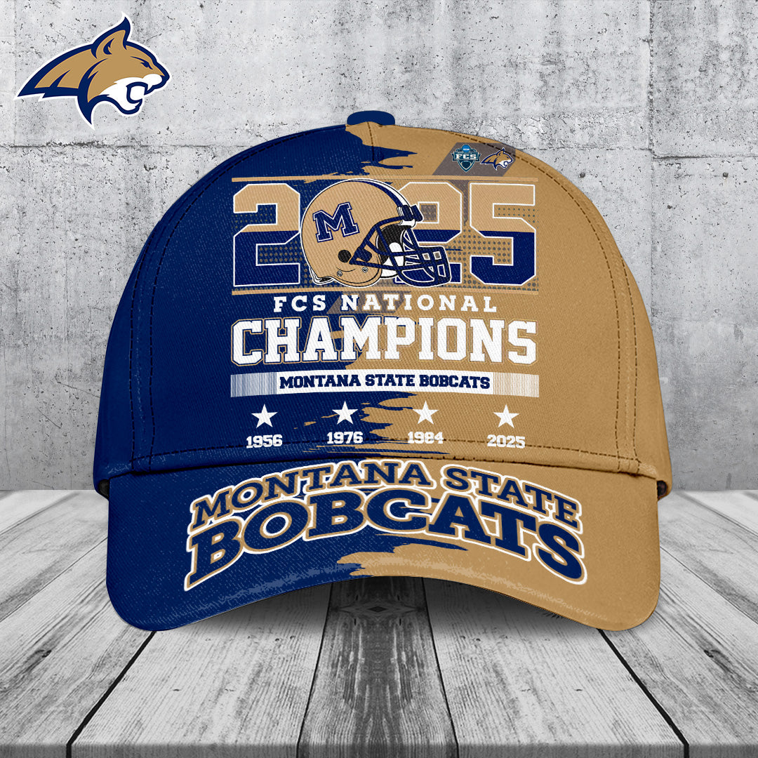 Montana State Bobcats Football 2025 National Champions Classic Cap – TANTN20776