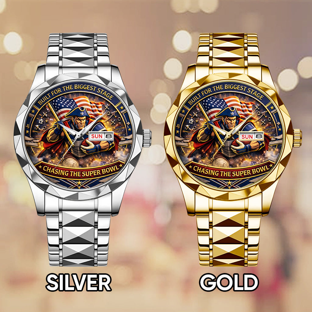 New England Patriots Alloy Luxury Quartz Watch – TANTN20832