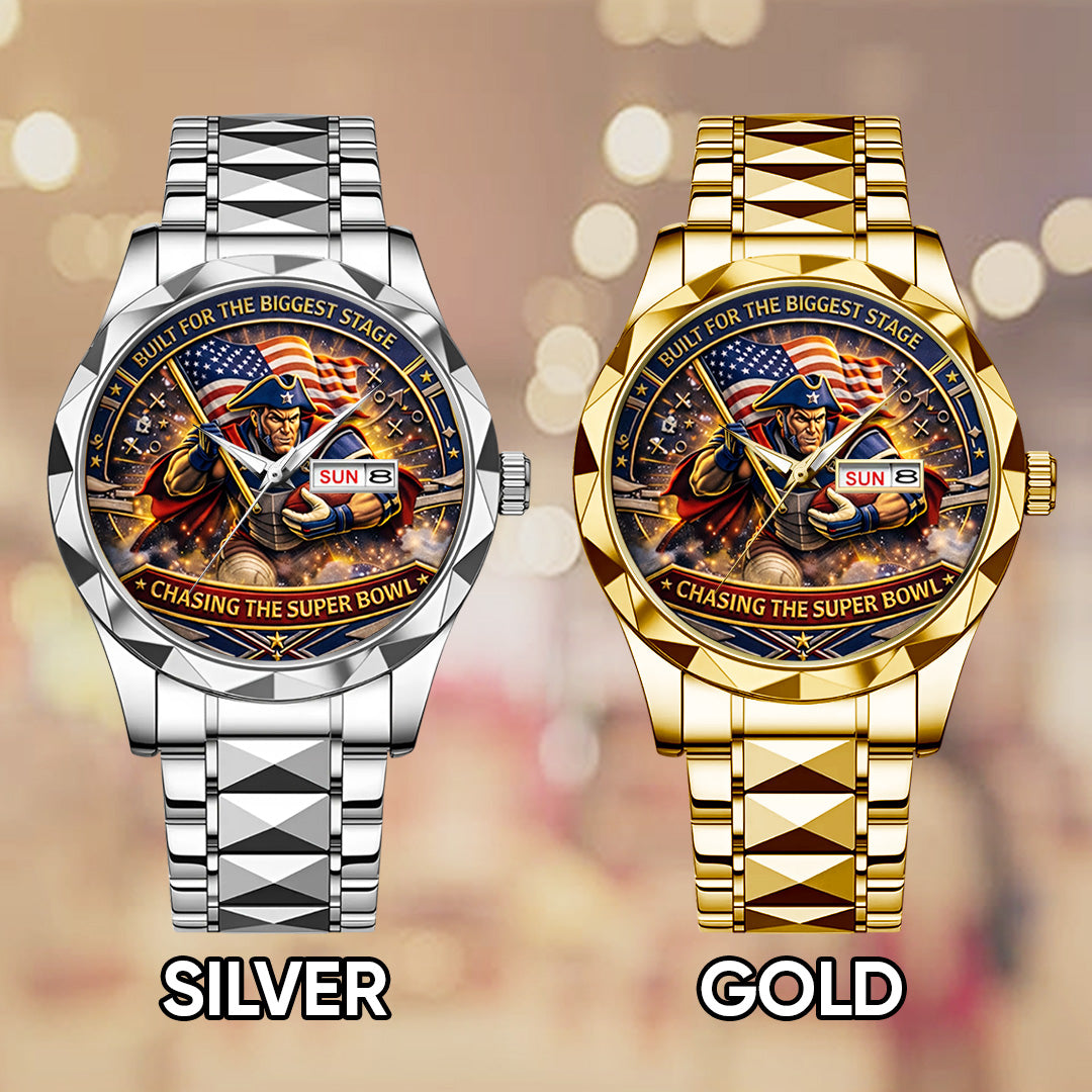 New England Patriots Alloy Luxury Quartz Watch – TANTN20832