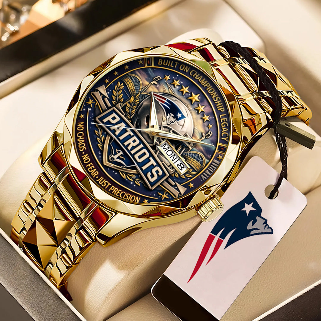 New England Patriots Alloy Luxury Quartz Watch – TANTN20833