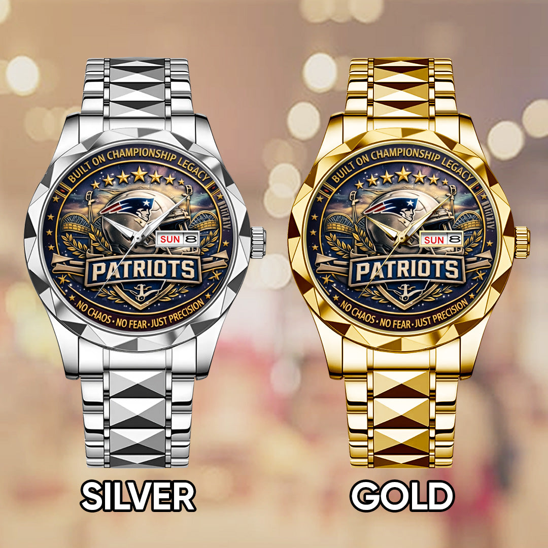New England Patriots Alloy Luxury Quartz Watch – TANTN20833