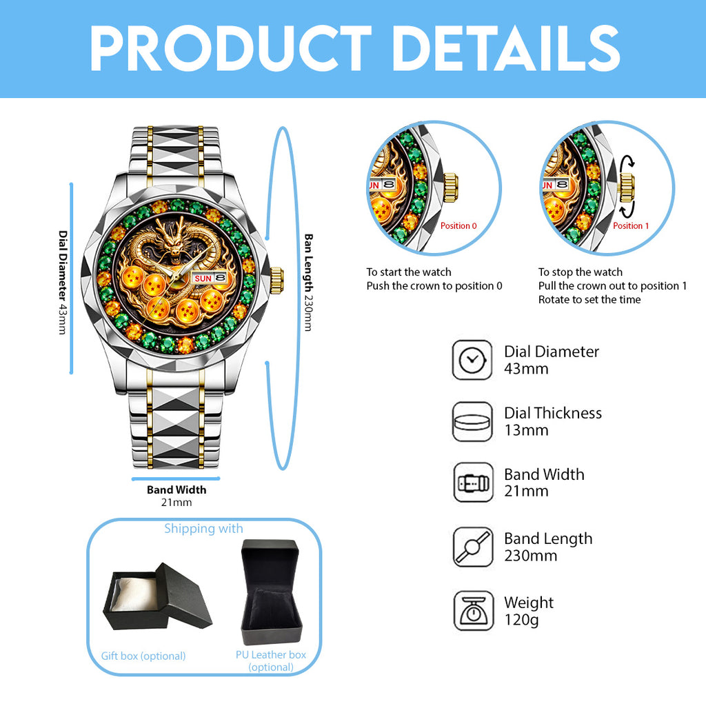 Dragon Ball Alloy Luxury Quartz Watch – TANTN20924