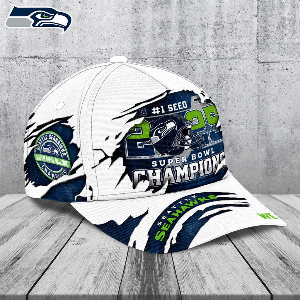 Seattle Seahawks 2025 Super Bowl LX Champions Classic Cap – TANTN21068