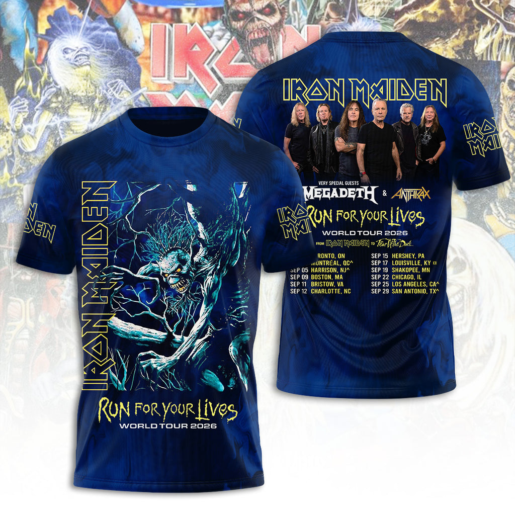 Iron Maiden Tour 2026 3D Apparel – TANTN21240