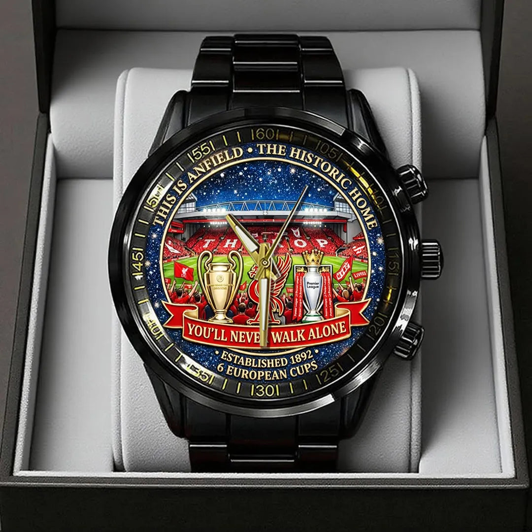 Liverpool FC Black Stainless Steel Watch – TANTN21268