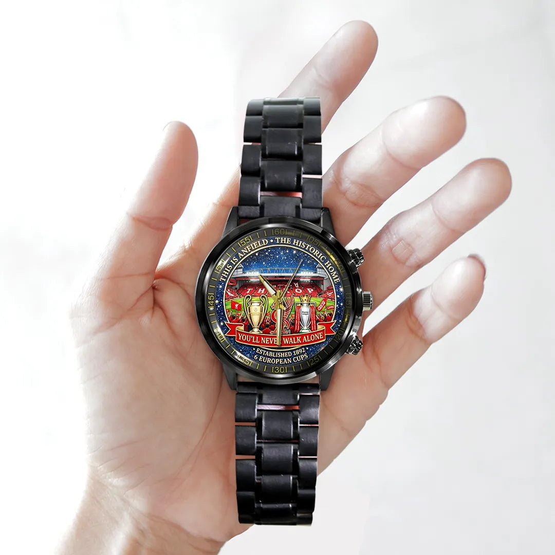 Liverpool FC Black Stainless Steel Watch – TANTN21268