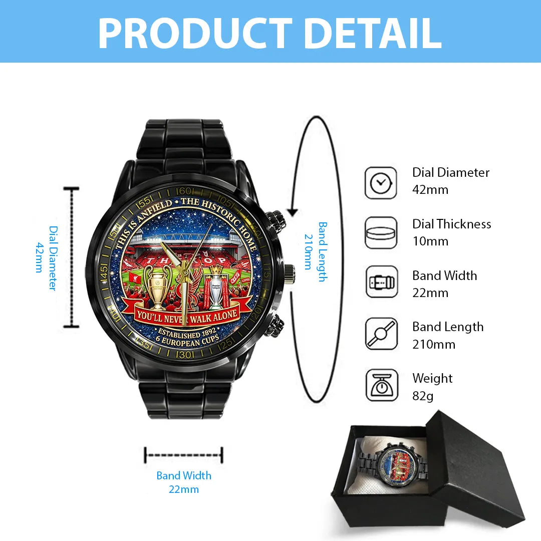 Liverpool FC Black Stainless Steel Watch – TANTN21268